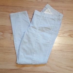J. Crew city fit seersucker cropped pants